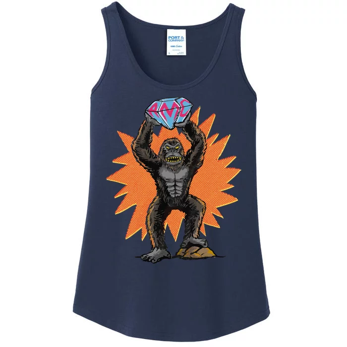 Gorilla With Big Diamond Ladies Essential Tank