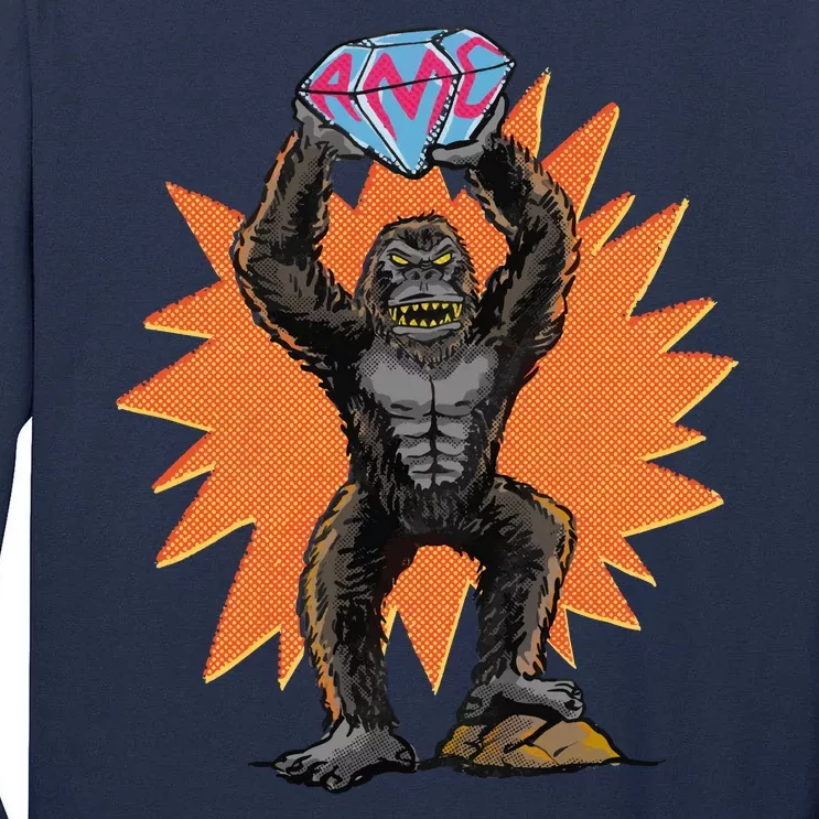 Gorilla With Big Diamond Tall Long Sleeve T-Shirt