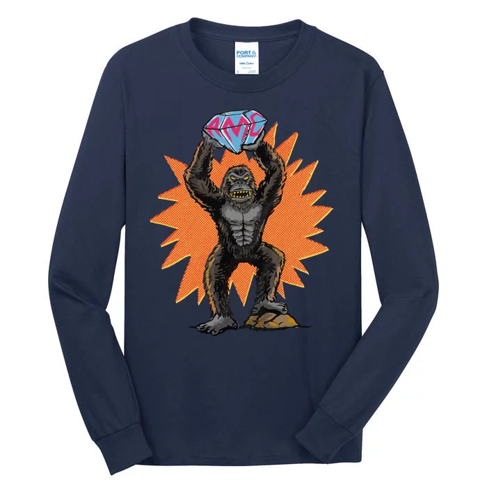 Gorilla With Big Diamond Tall Long Sleeve T-Shirt