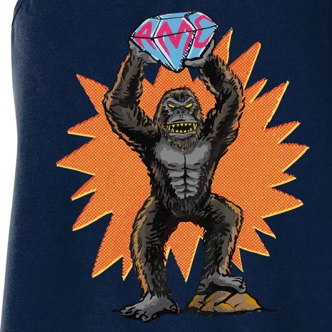 Gorilla With Big Diamond Women's Racerback Tank