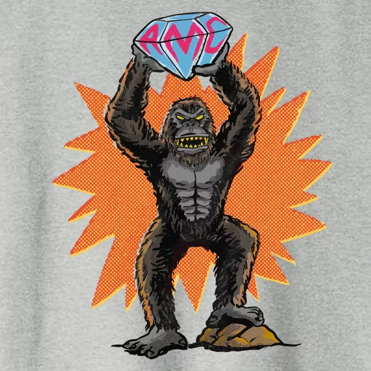 Gorilla With Big Diamond Women's Crop Top Tee