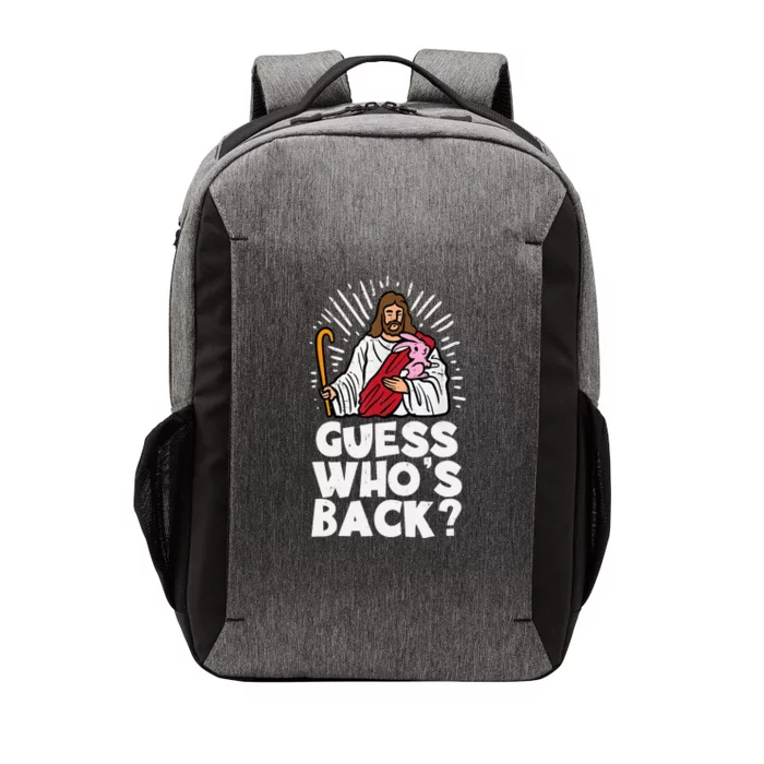 Guess Whos Back Jesus Easter Funny Religious Vector Backpack