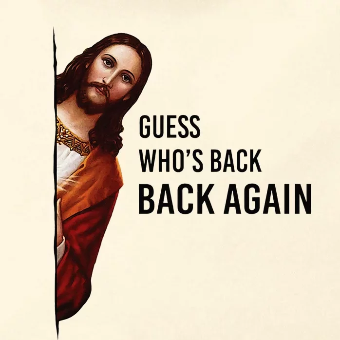 Guess Who's Back Back Again Easter Jesus Christian Gifts Zip Tote Bag