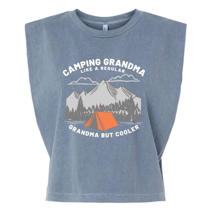 Grandmothers Who Camp Camping Grandma Cute Gift Garment-Dyed Women's Muscle Tee