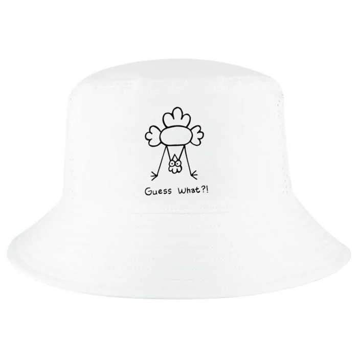 Guess What Chicken Butt Funny Chicken Meme Cool Comfort Performance Bucket Hat