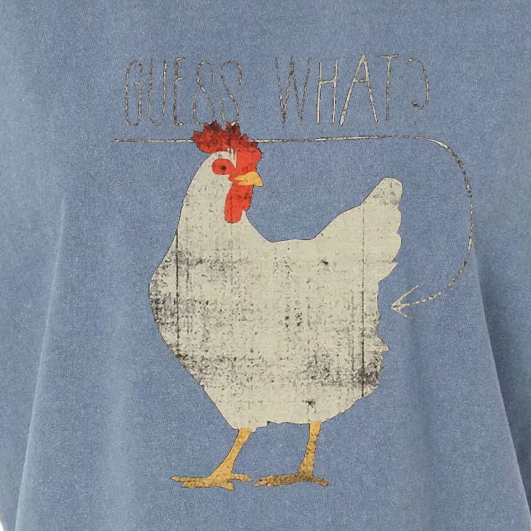 Guess What Chicken Butt Garment-Dyed Women's Muscle Tee