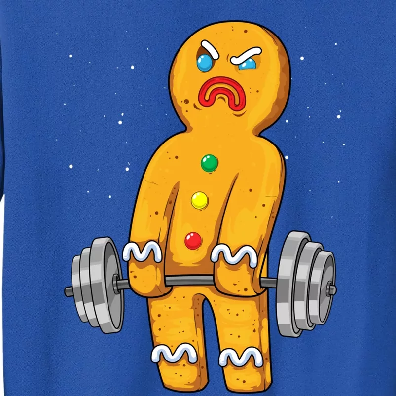 Gingerbread Weightlifting Christmas Fitness Gym Deadlift Gift Sweatshirt