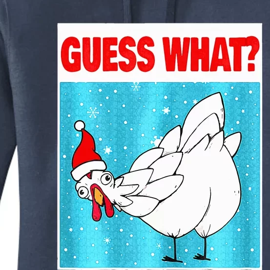 Guess What Chicken Butt Funny Egg Chicken Farmer Christmas Women's Pullover Hoodie