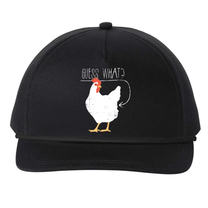 Guess What Chicken Butt Snapback Five-Panel Rope Hat