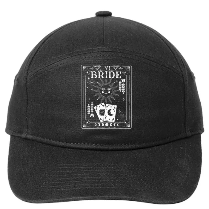 Gothic Witchy Coven Tarot Celestial Bachelorette Matching 7-Panel Snapback Hat