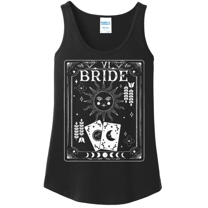 Gothic Witchy Coven Tarot Celestial Bachelorette Matching Ladies Essential Tank