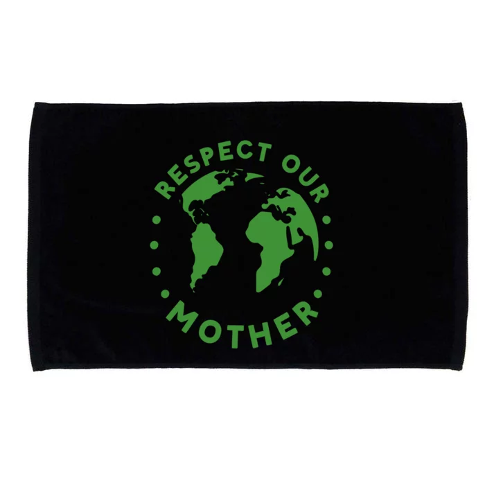 Global Warming Climate Change Respect Our Mother Gift Microfiber Hand Towel