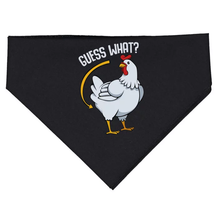 Guess What Chicken Butt USA-Made Doggie Bandana