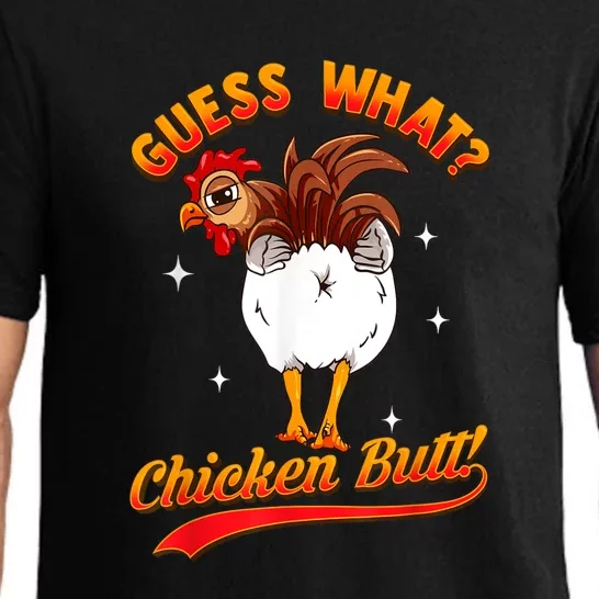 Guess What Chicken Butt! Funny Joke Pajama Set