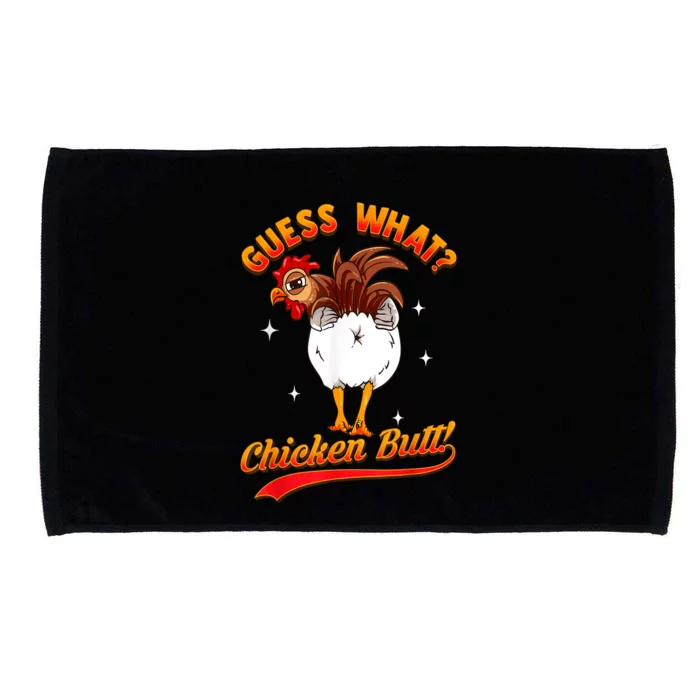 Guess What Chicken Butt! Funny Joke Microfiber Hand Towel