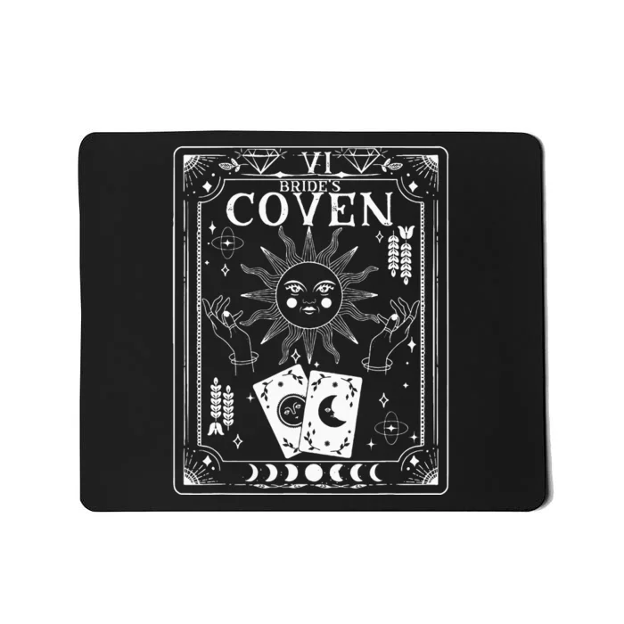 Gothic Witchy Coven Tarot Celestial Bachelorette Matching Mousepad