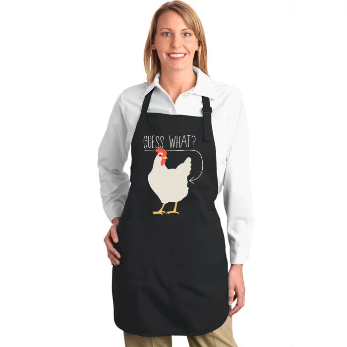 Guess What Chicken Butt Full-Length Apron With Pocket