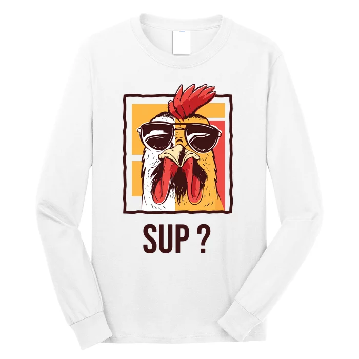 Guess What Chicken Butt Funny Long Sleeve Shirt