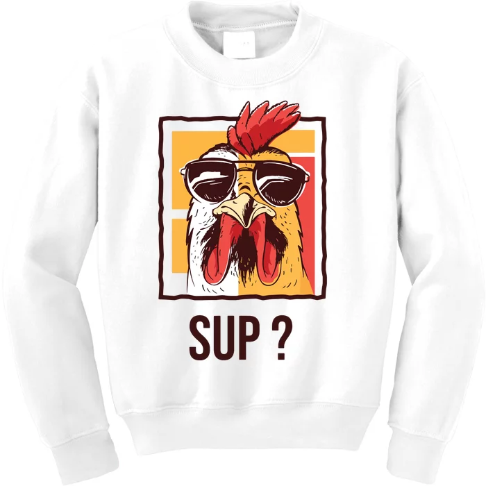 Guess What Chicken Butt Funny Kids Sweatshirt