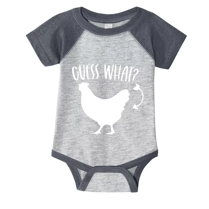 Guess What Chicken Butt Funny Rhyme Song Chicken Lovers Infant Baby Jersey Bodysuit