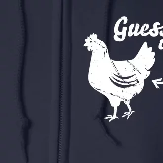 Guess What Chicken Butt Shirts Full Zip Hoodie