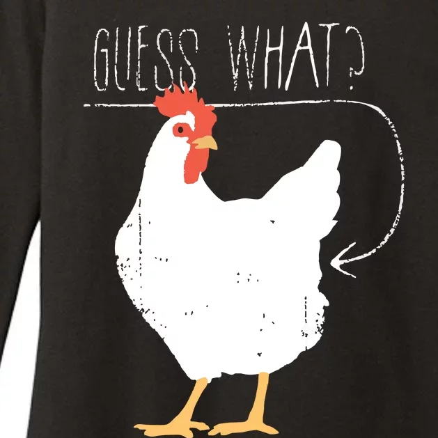 Guess What Chicken Butt Womens CVC Long Sleeve Shirt