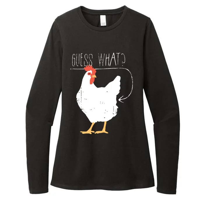 Guess What Chicken Butt Womens CVC Long Sleeve Shirt