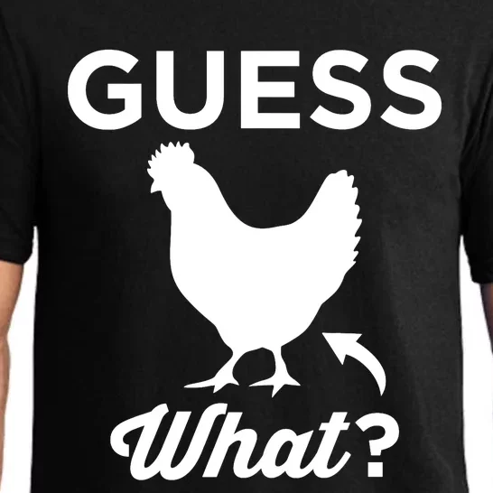 Guess What? Chicken Butt Graphic Gift Pajama Set