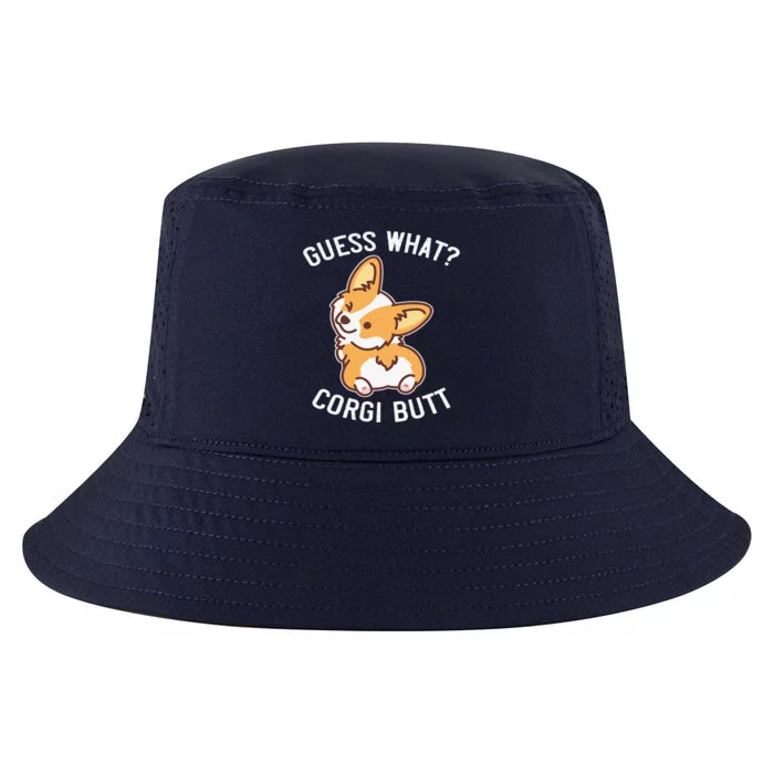 Guess What Corgi Butt Funny Corgi Dog Gift Pun Cool Comfort Performance Bucket Hat