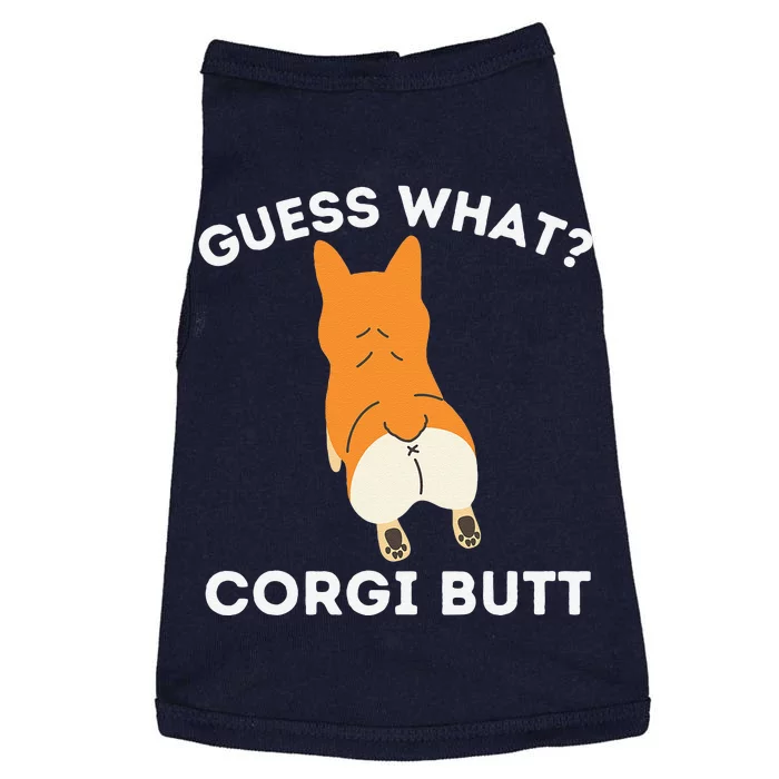 Guess What Corgi Butt Funny Welsh Corgi Owner Dog Lover Doggie Tank