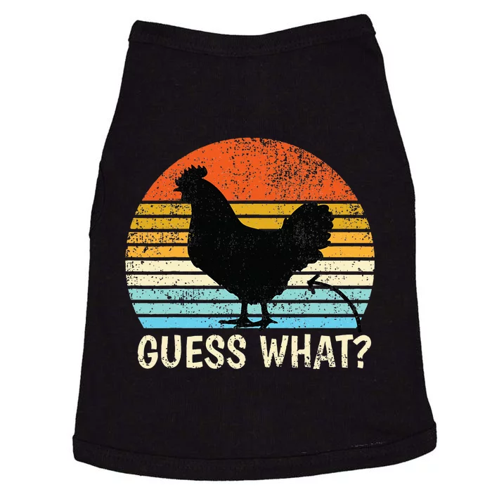 Guess What Chicken Butt! Farm Joke Funny Doggie Tank