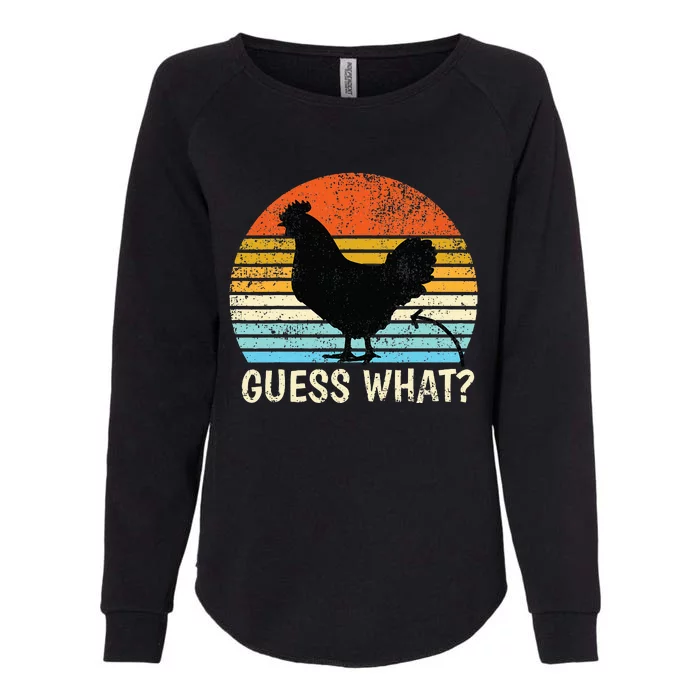 Guess What Chicken Butt! Farm Joke Funny Womens California Wash Sweatshirt