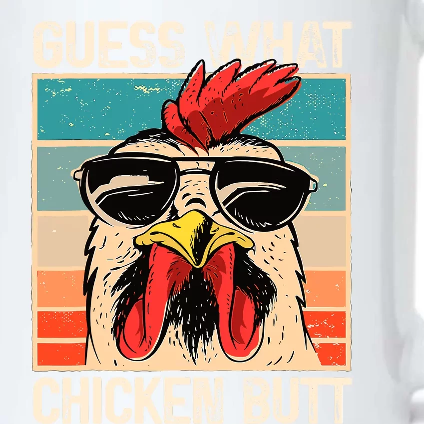 Guess What Chicken Butt Funny Chicken Meme Black Color Changing Mug