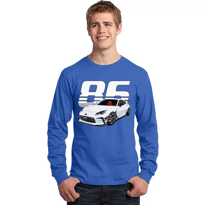 Gr86 White Car Tall Long Sleeve T-Shirt