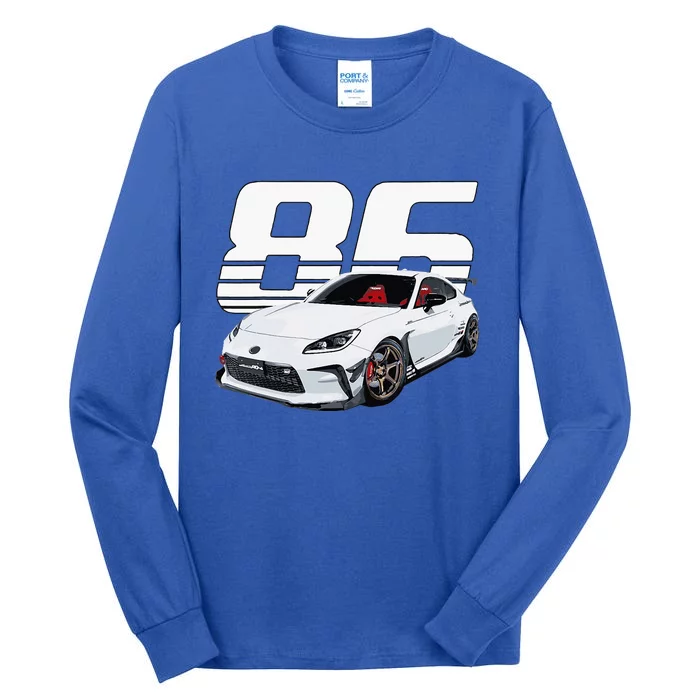 Gr86 White Car Tall Long Sleeve T-Shirt