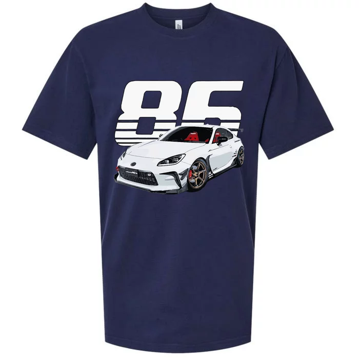 Gr86 White Car Sueded Cloud Jersey T-Shirt