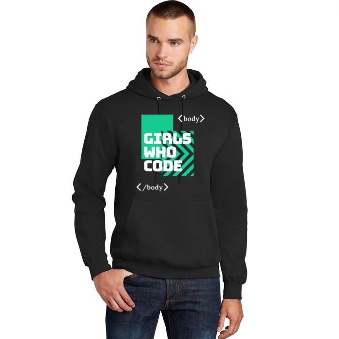 Girl Who Code Tall Hoodie