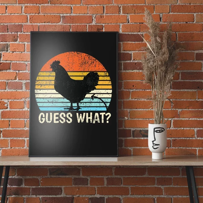 Guess What Chicken Butt! Farm Joke Funny Chickens Lover Poster