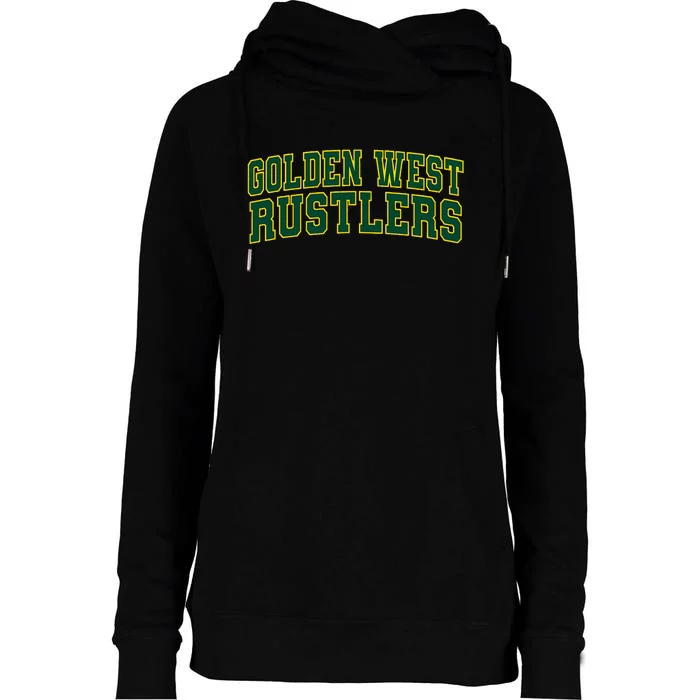 Golden West College Rustlers Womens Funnel Neck Pullover Hood