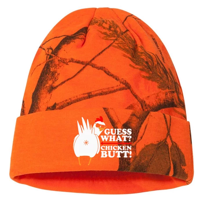 Guess What Chicken Butt! Funny Kati - 12in Camo Beanie