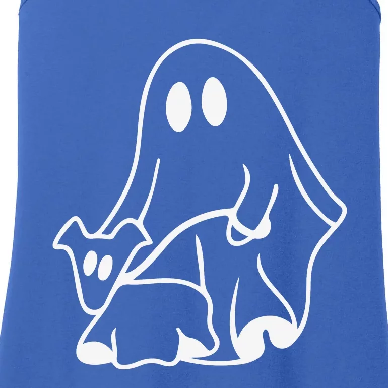 Ghost Walking Dog Ladies Essential Tank