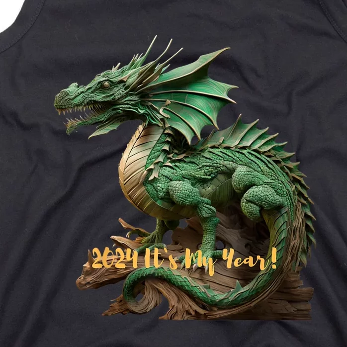 Green Wooden Dragon 2024 ItS My Year Tank Top