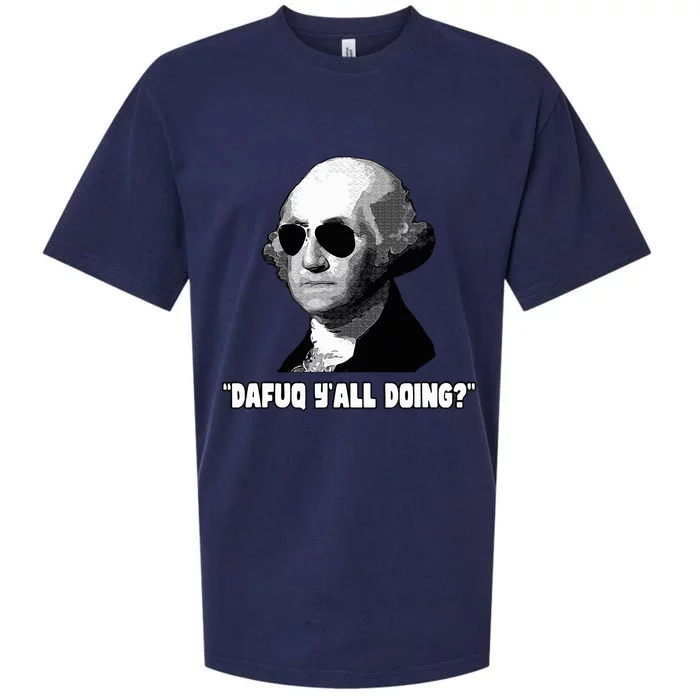 George Washington Dafuq YAll Doing Sueded Cloud Jersey T-Shirt