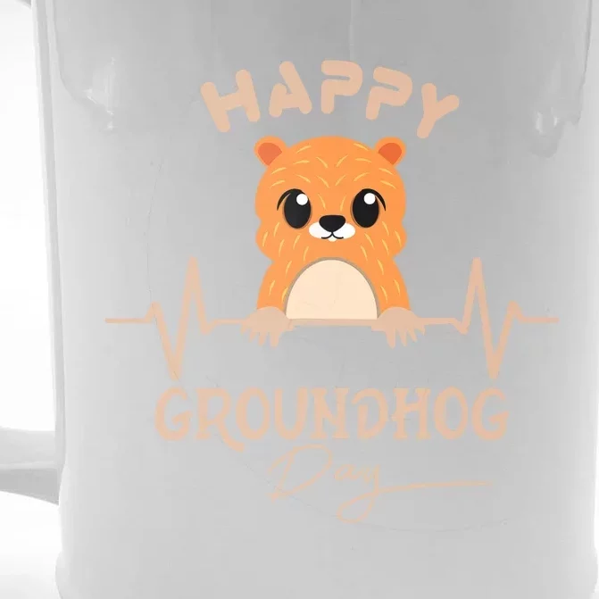 Groundhog Whisperer Day Happy Woodchuck Groundhog Day Front & Back Beer Stein