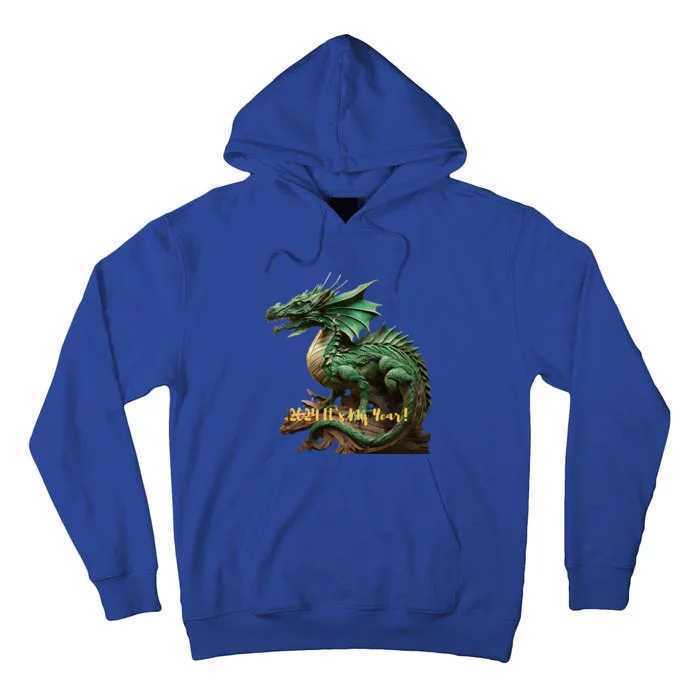 Green Wooden Dragon 2024 It's My Year Tall Hoodie