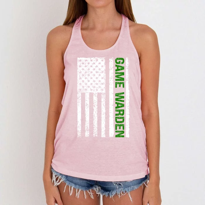 Game Warden Design Wildlife Officer Control Agent Ager Cool Gift Women's Knotted Racerback Tank