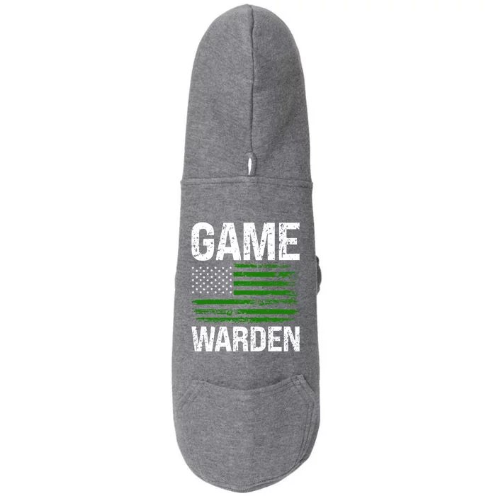 Game Warden Design Wildlife Officer Control Agent Ager Gift Doggie 3-End Fleece Hoodie