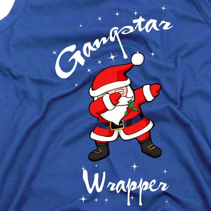 Gangstar Wrapper Dabbing Santa Christmas Tank Top