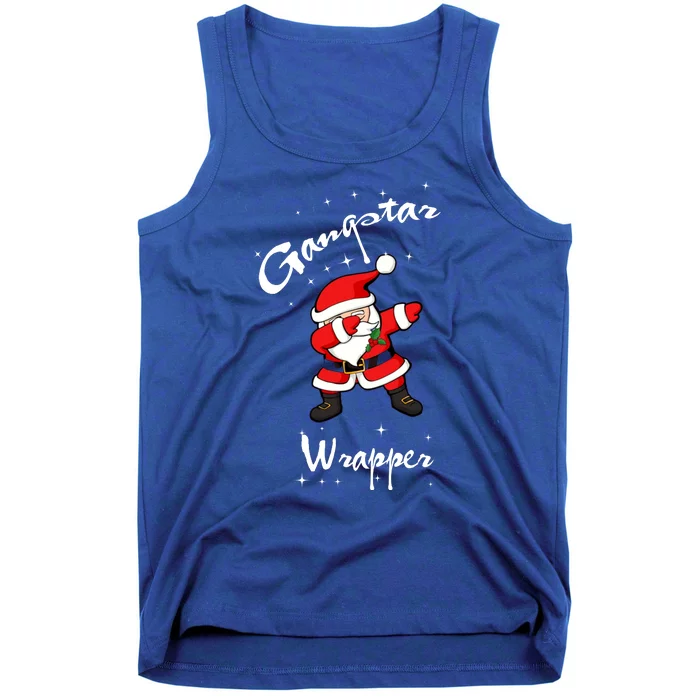 Gangstar Wrapper Dabbing Santa Christmas Tank Top