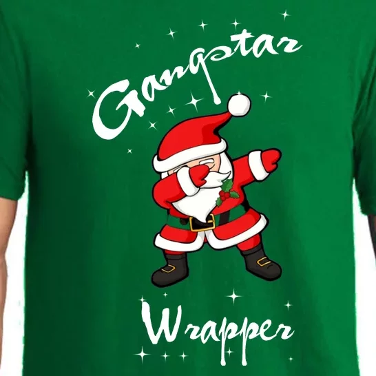 Gangstar Wrapper Dabbing Santa Christmas Pajama Set